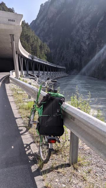 Inntalradweg bei Martina in CH