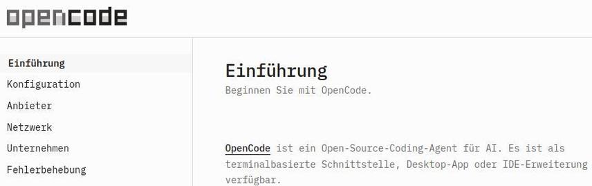 OpenCode Screenshot